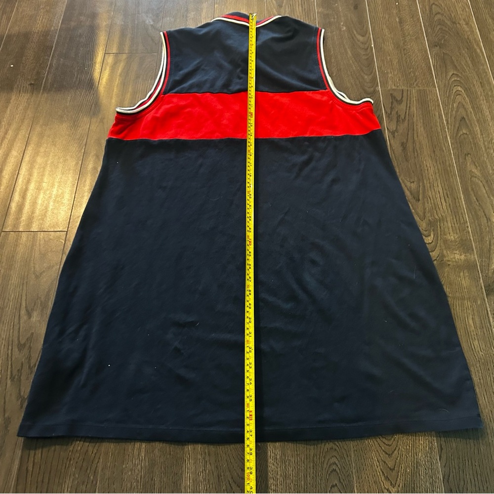 Tommy Hilfiger Dark Blue Polo with Red and White Collar - Picture 9 of 9